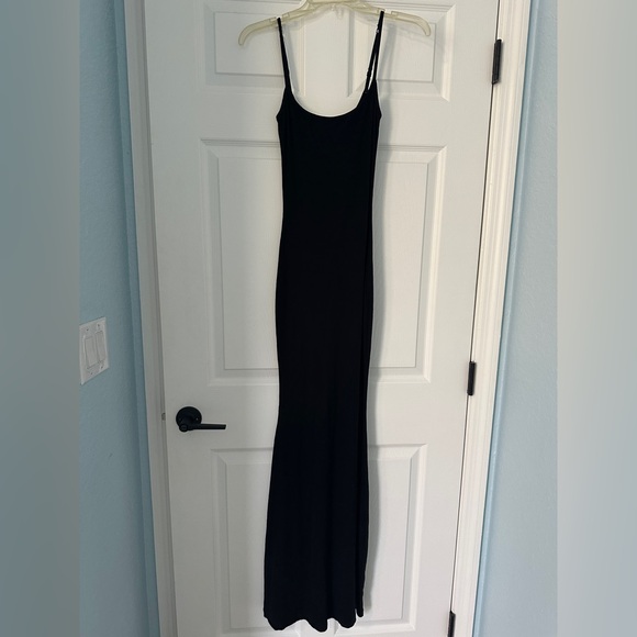 SKIMS Soft Lounge Long Slipdress Black Size Small - Picture 2 of 4